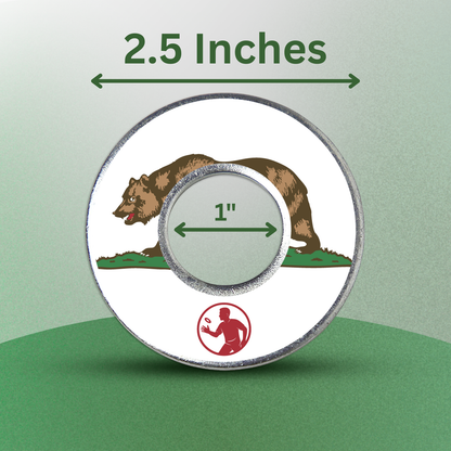 California Flag Washers Set