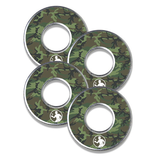 Camo metal washers for washer toss game by Throw Washers