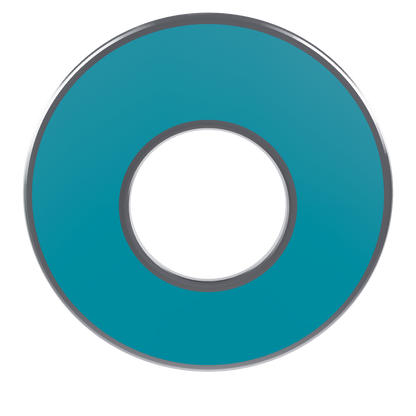 Teal Washer Toss Game Set