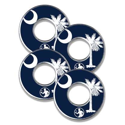 South Carolina themed metal washers for washer toss game by Throw Washers