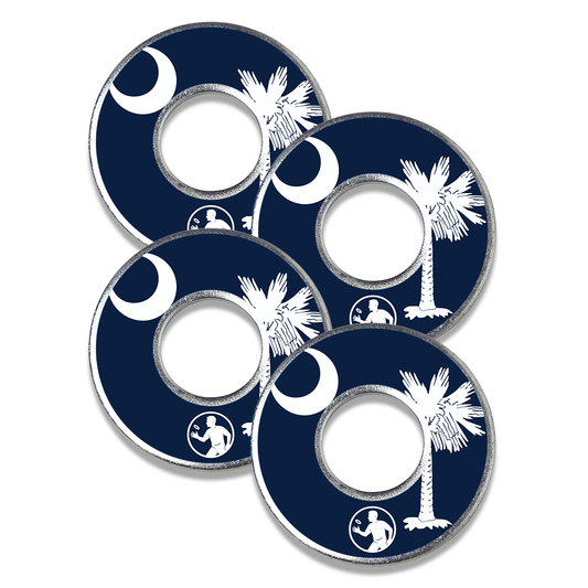 South Carolina themed metal washers for washer toss game by Throw Washers