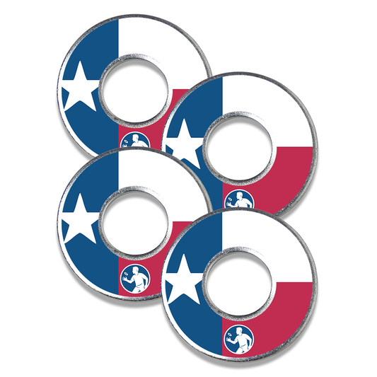 Texas themed metal washers for washer toss game by Throw Washers