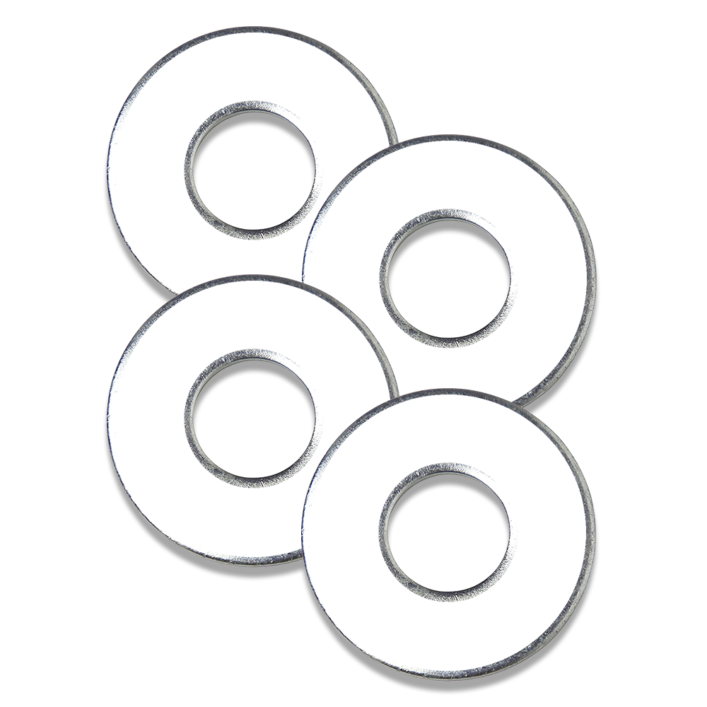 White metal washers for washer toss game by Throw Washers