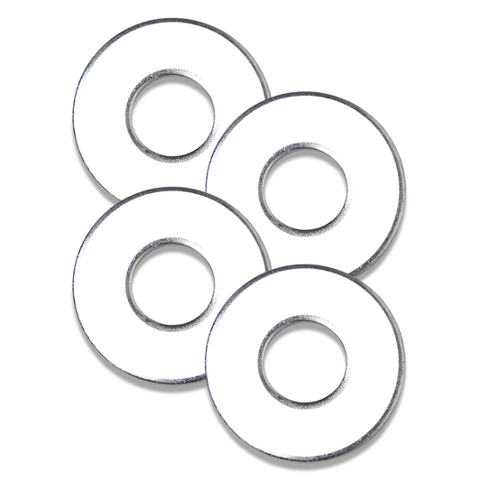 White metal washers for washer toss game by Throw Washers